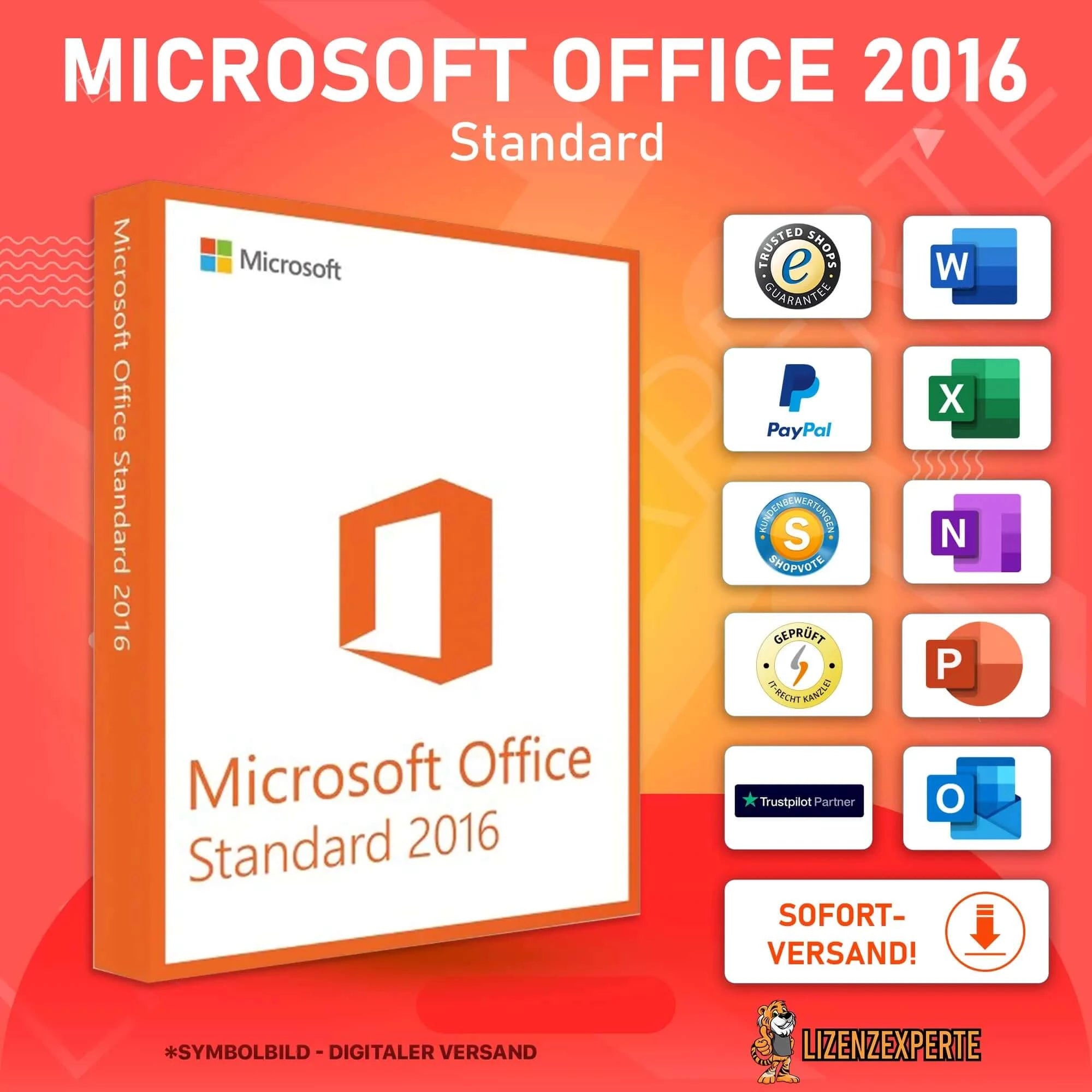 Microsoft Office 2016 Standard | Lizenzexperte.de